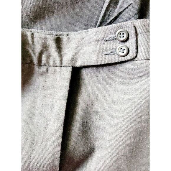 Pendleton 18W Women's Wool/Spandex Vintage Trouser Pants Charcoal Gray No Pckts - Picture 9 of 10